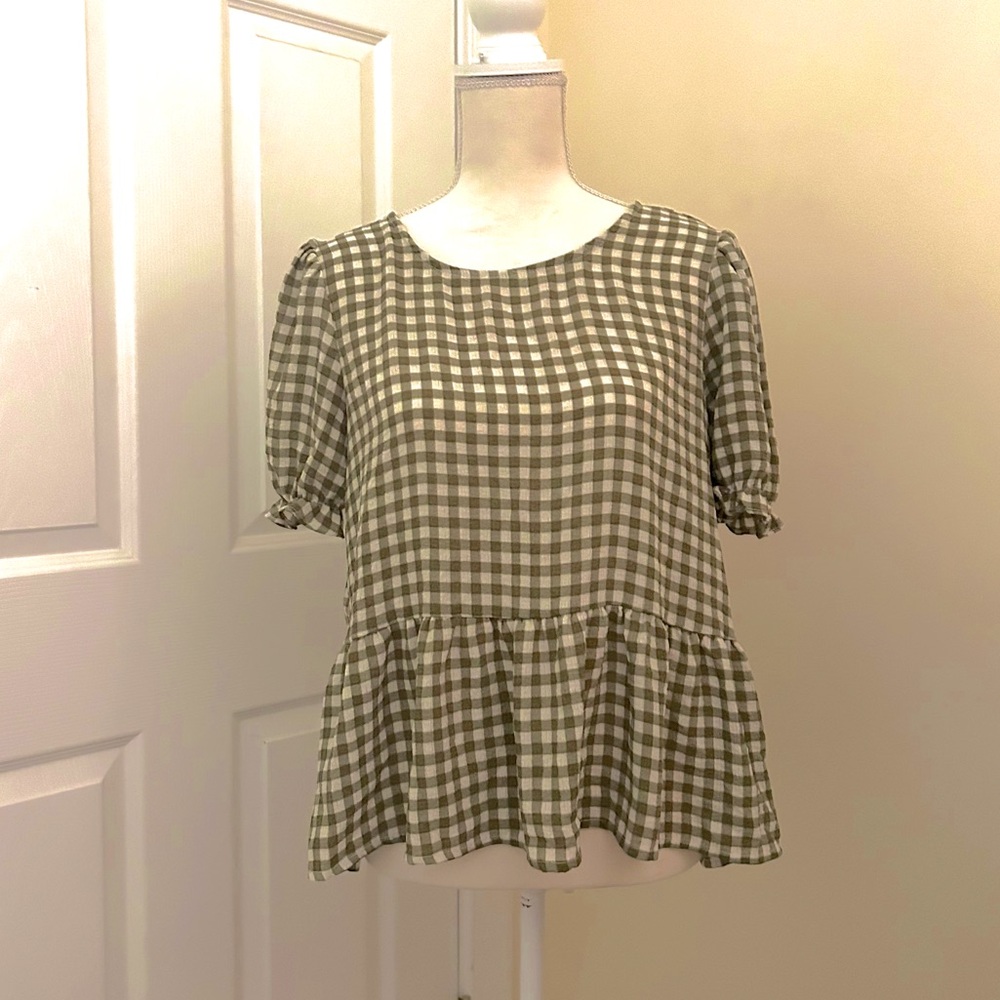 Mine Puff Sleeve Baby Doll Blouse